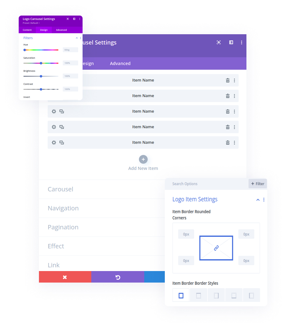 divi logo carousel features