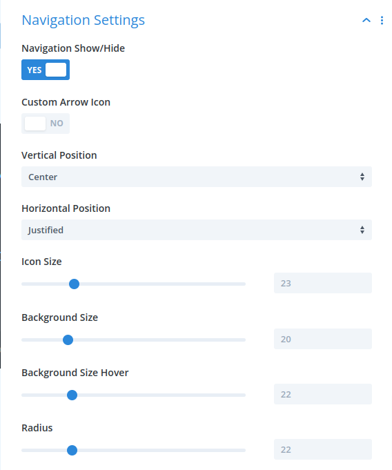 navigation settings one